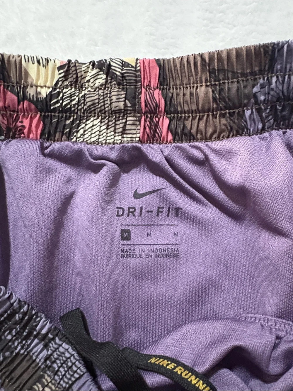 Nike running medium mushroom Women's Floral Print Running Shorts - Purple Multi